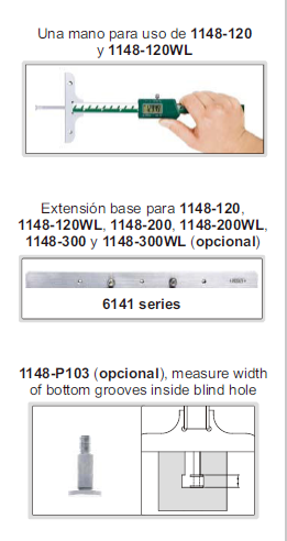 VERNIER DIGITAL DE PROFUNDIDAD 1148 - Imagen 4