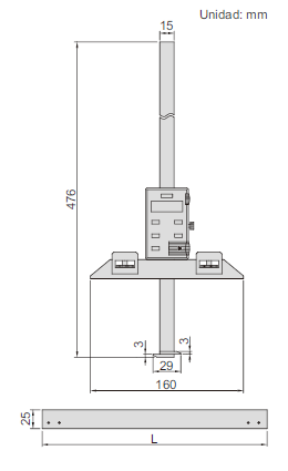 VERNIER DIGITAL DE PROFUNDIDAD 1540 - Imagen 2